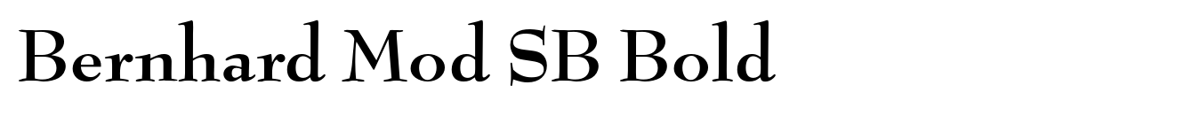 Bernhard Mod SB Bold